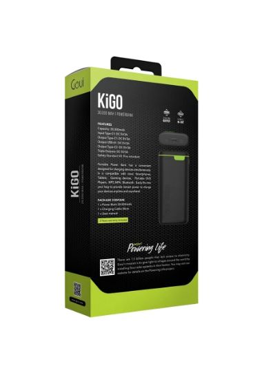 صورة كيقو بطارية متنقلة 30,000 ملي أمبير - بنك طاقة محمول بسعة عالية شحن متعدد الأجهزة في وقت واحد متوافق مع الهواتف الذكية الأجهزة اللوحية، أجهزة الالعاب, مشغلات DVD المحمولة, MP3/MP4 أجهزة بلوتوث، تصميم مدمج وسهل الحمل لتوفير طاقة فورية لشحن أجهزتك في أي وقت وأي مكان 30000 mAh