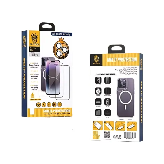 صورة  بكج الحماية S-TOP فئة 8 في 1 - iPhone 12 Pro Max