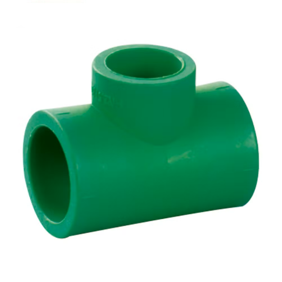 صورة قسام تي لحام حراري اخضر ضغط 20 بار 63 مم الانابيب الخضراء