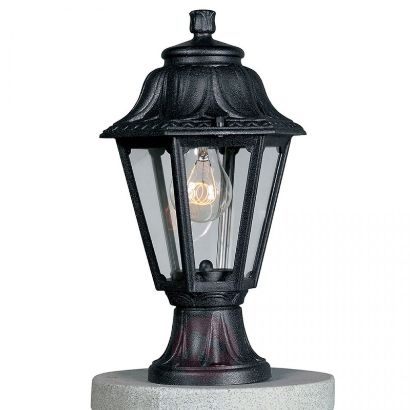 صورة فانوس فوق اسور E26 اسود -ابيض فايبر ايطاليا