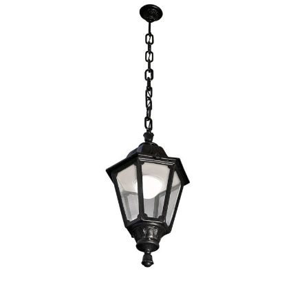 صورة نعليق اسود مع زجاج شفاف E27* 0200/E35-121AX