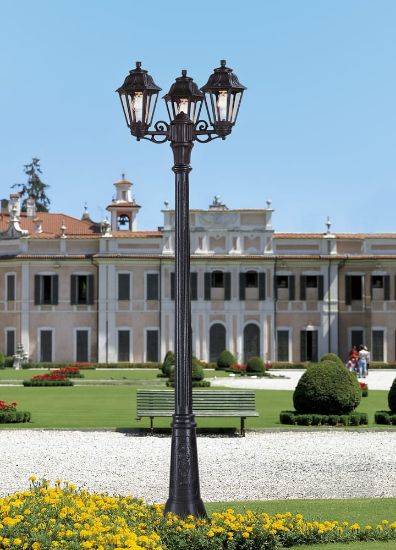 صورة  عمود ثنائى اسود.زجاج شفاف ايطاليا 