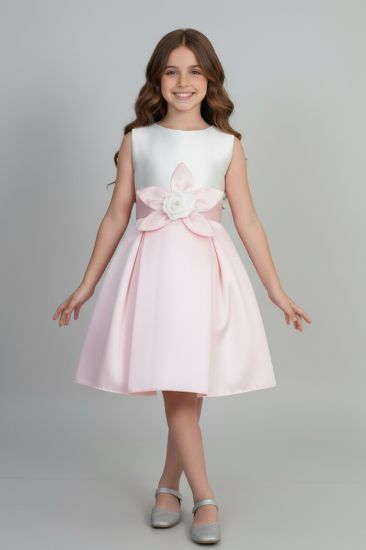 صورة فستان سهرات بناتي بوردة على الخصر