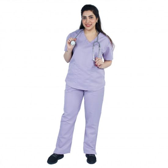 صورة سكراب طبي نسائي لون موف