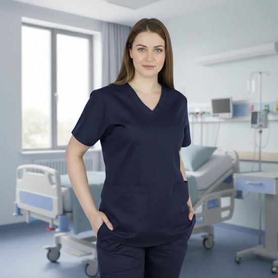 صورة سكراب طبي نسائي لون كحلي