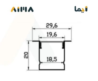 صورة نيو باور المونيوم بروفايل مخفي جداري سقفي طول 3 متر مقاس 2020