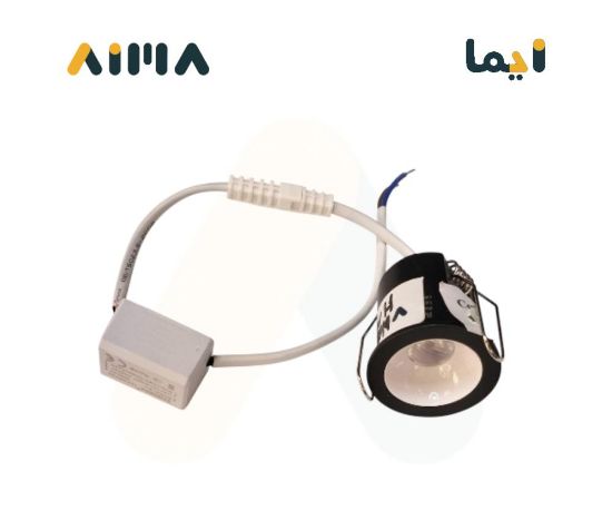 صورة سبوت لايت ليد 3 سم 5 واط ابيض واسود