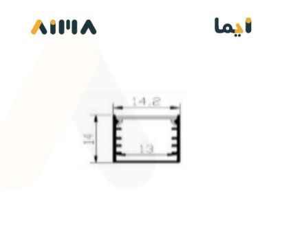 صورة نيو باور المنيوم بروفايل ظاهر جداري سقفي طول 3 متر مقاس 1414