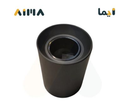 صورة سلندر المنيوم متحرك مانع توهج مفرد اسود