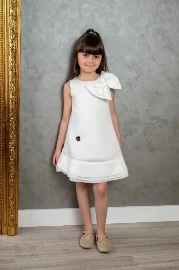 صورة فستان سهرة بناتي اسفنجي