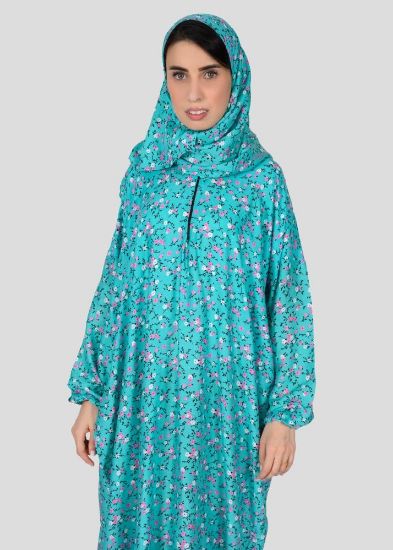 صورة شرشف صلاة نسائي مع طرحة