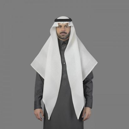 صورة شماغ البسام كريمي وطني