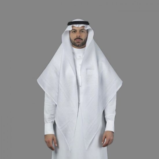 صورة شماغ البسام بريز الأبيض