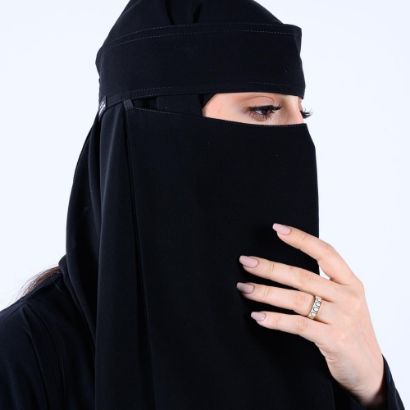 صورة نقاب طويل خط واحد